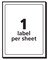 Avery Removable Labels, Removable Adhesive, 3" x 5", 40 Labels (5450)